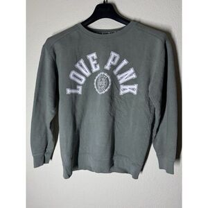 Women's Victoria's Secret Love‎ Pink Pull Over Sweatshirt Size Small